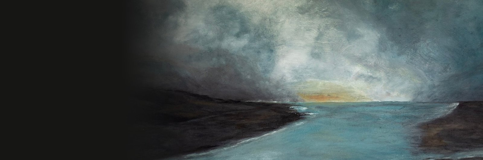 Midnight Melancholy, an original painting in oil and acrylic on aluminium by Martin Osner